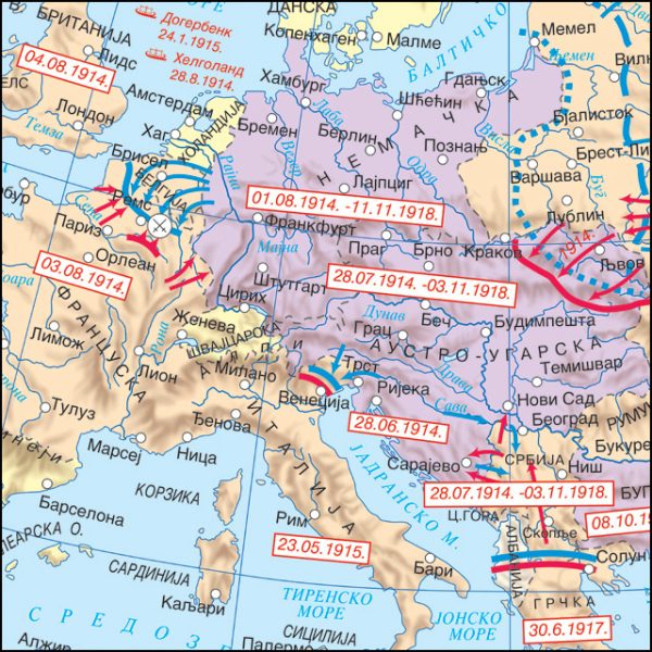 IK-126  SAVREMENO DOBA - *Evropa uoči Prvog svetskog rata 1914.g.  *Prvi svetski rat u Evropi 1914-1918.g. - Image 2