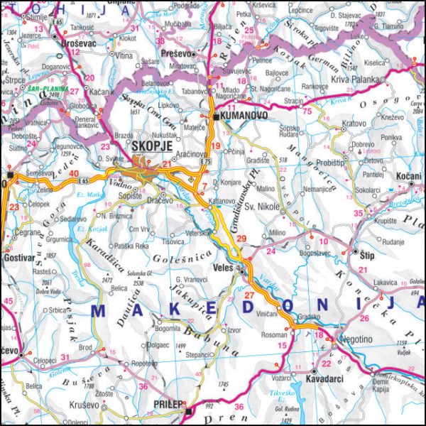 ZIDNA KARTA - AUTO KARTA ZAPADNI BALKAN - Image 2
