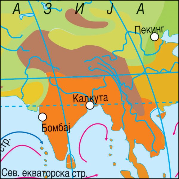 ZIDNA KARTA KLIMATSKA  – SVET - Image 2